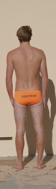 Dunes Mens swimwear Orange back