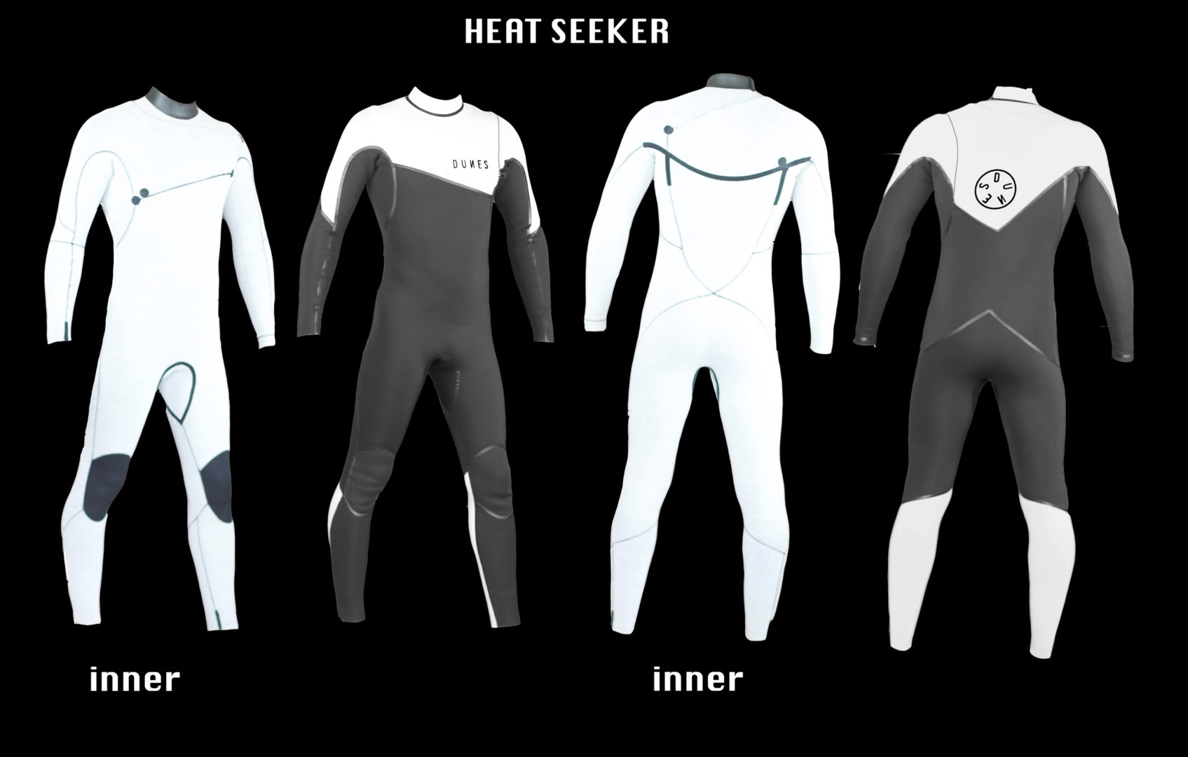 Heatseeker white pointer front and back